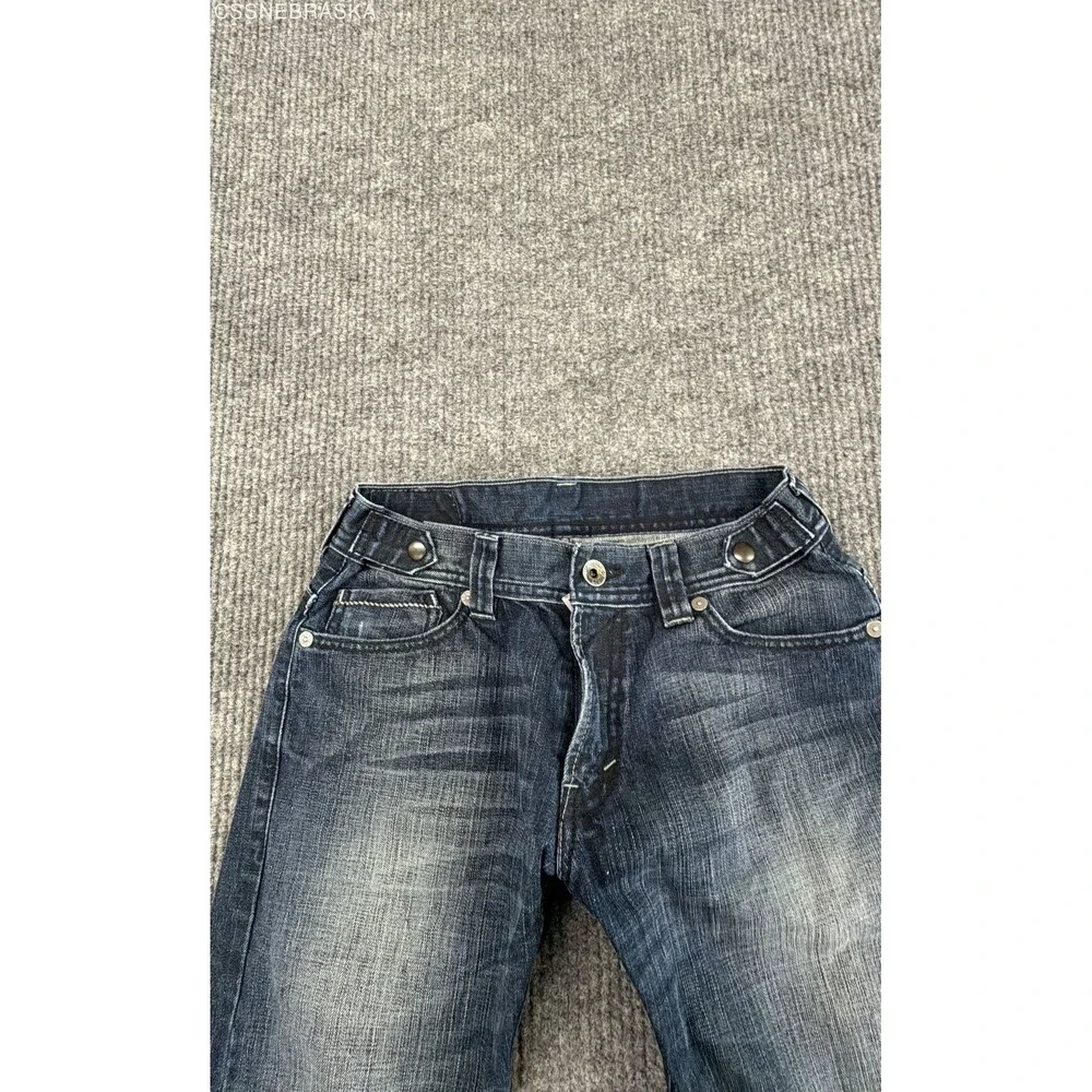 Levi's Men's 514 Slim Straight Jeans Blue Dark Wash Faded Size 30x30